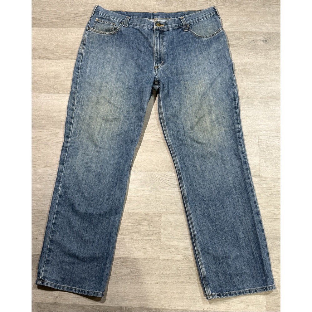 Carhartt Relaxed Fit Straight Leg Jeans Men's 40x32 Medium Wash Blue 101483-980
